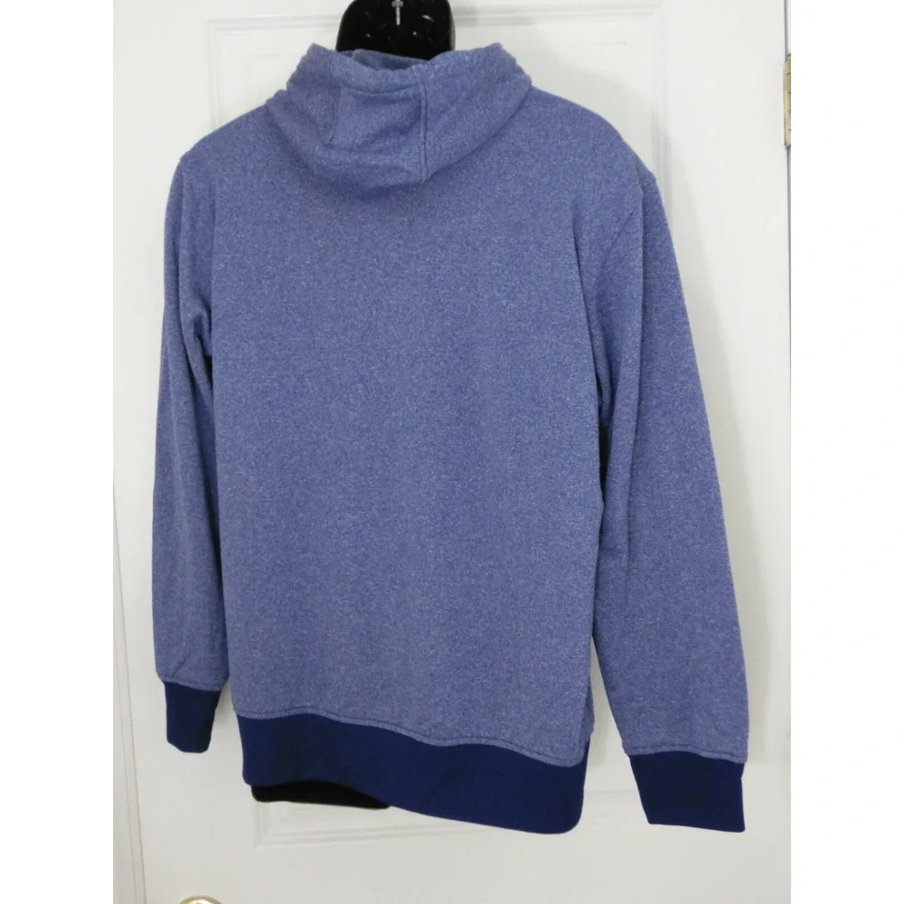 Adidas Mens Blue Long Sleeve Pockets Ultimate Pullover Hoodie Size‎ Large